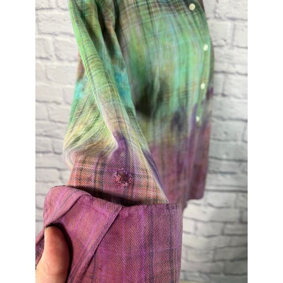 Reworked/upcycled flannel shirt - Picture 5 of 10